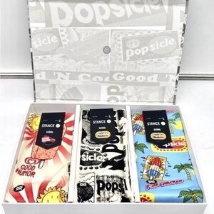 NEW Men’s Stance Special Edition Good Humor Pop Cycle Sock Set, Size Large 9-13